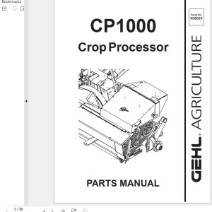 GEHL CP1000 Parts Manual 908029A