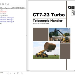 GEHL CT7-23 Turbo Operators Manual 913292C