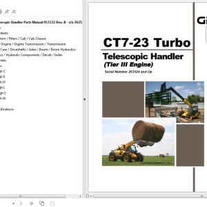 GEHL CT7-23 Turbo Parts Manual 913332B