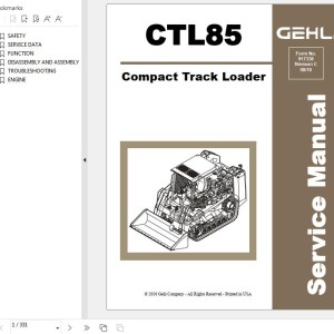 GEHL CTL85 Service Manual 917338C