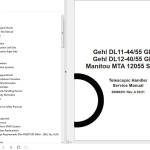 GEHL DL11-44_55 GEN3 DL12-40_55 GEN3 Service Manual 50960201-REVA