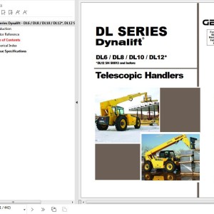 GEHL DL6 DL8 DL10H DL12 Parts Manual 907878D