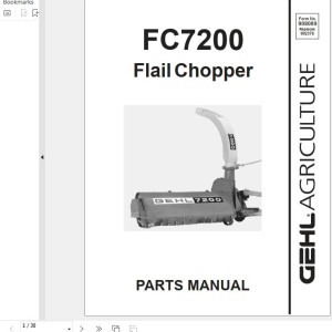 GEHL FC7200 Parts Manual 908009A