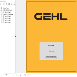 GEHL GBL-X-900 Operator's Manual 53112218B