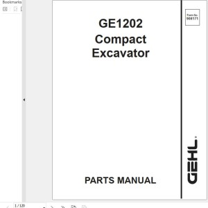 GEHL GE1202 Parts Manual 908171