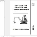 GEHL GE142 GE152 GE192 GE222 Operators Manual 908049A