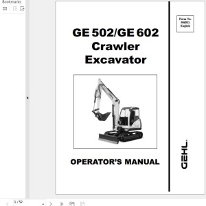 GEHL GE602 GE502 Operators Manual 906931A