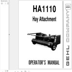 GEHL HA1110 Operators Manual 903674A