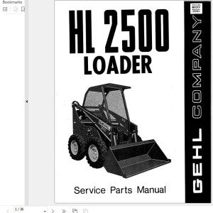 GEHL HL2500 Service Parts Manual 901213A