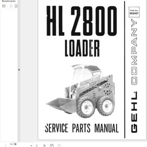 GEHL HL2800 Service Parts Manual 902407C