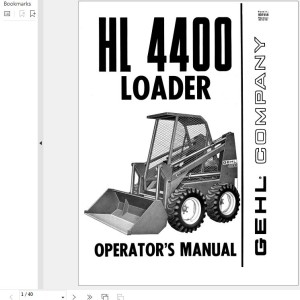 GEHL HL4400 Operator's Manual 901556
