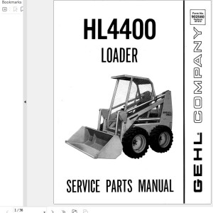 GEHL HL4400 Service Parts Manual 902580A
