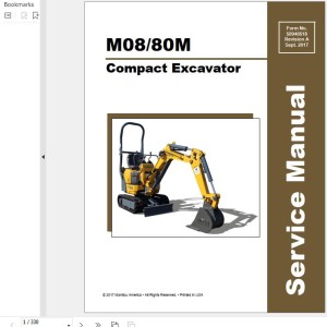 GEHL M08 M80M Service Manual 50940518-REVA