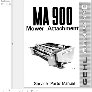 GEHL MA900 Service Parts Manual 901859A