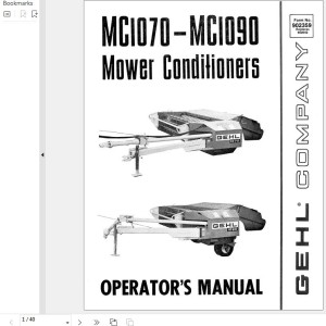 GEHL MC1070 MC1090 Operators Manual 902359A