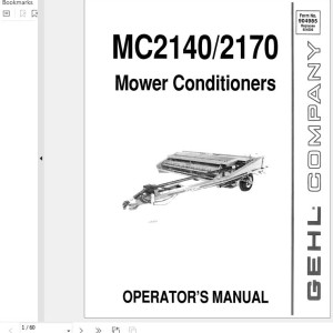 GEHL MC2140 MC2170 Operators Manual 904985A