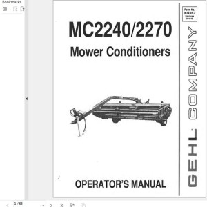 GEHL MC2240 MC2270 Operators Manual 904987A