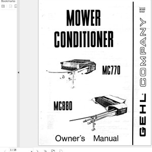 GEHL MC770 MC880 Operators Manual 901825A