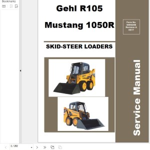 GEHL R105 Service Manual 50950298-REVA