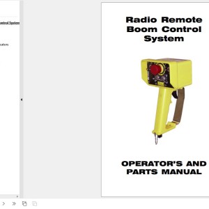 GEHL Radio Remote Boom Control System Parts Manual 913236D