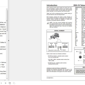 GEHL RS5-19 Parts Manual 913259