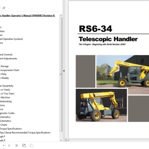 GEHL RS6-34 Operators Manual 50960083B
