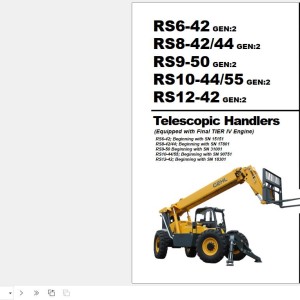 GEHL RS6-42 Gen2 to RS12-42 GEN2 Parts Manual 50960096C