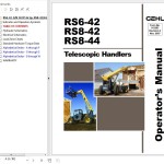 GEHL RS6-42 RS8-42 RS8-44 Operators Manual 913283A