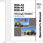 GEHL RS6-42 RS8-42 RS8-44 Operators Manual 913325A