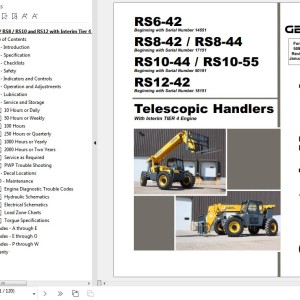 GEHL RS6-42 to RS12-42 Operators Manual 50960011D
