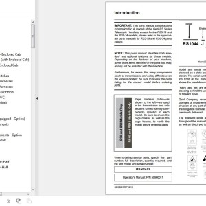 GEHL RS6 RS8 RS10 RS12 Parts Manual 50960015