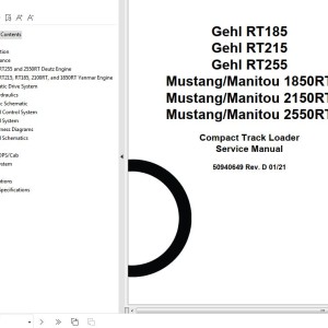 GEHL RT185 RT215 RT255 Service Manual 50940649D