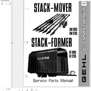 GEHL SF1000 SF1200 SM1000 SM1200 Service Parts Manual 901440A