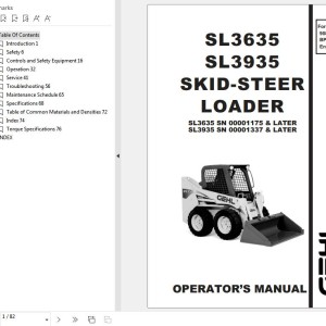 GEHL SL3635 SL3935 Operators Manual 908268B