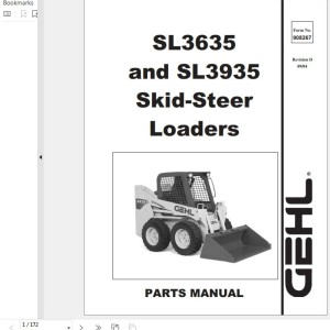 GEHL SL3635 SL3935 Parts Manual 908267D