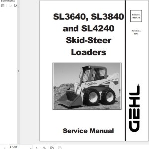 GEHL SL3640 SL3840 SL4240 Service Manual 917170