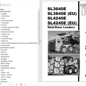 GEHL SL3640E SL3840EEU SL4240E SL4240EEU Operator's Manual 917334E