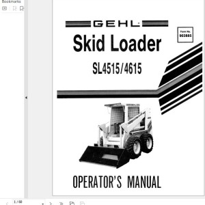GEHL SL4515 SL4615 Operators Manual 903885A