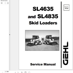 GEHL SL4635 SL4835 Service Manual 907809