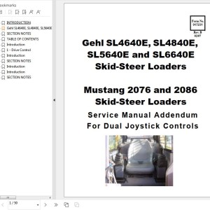 GEHL SL4640E SL4840E SL5640E SL6640E Service Manual 917231-REVB
