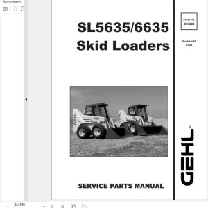 GEHL SL5635 SL6635 Service Parts Manual 907284H
