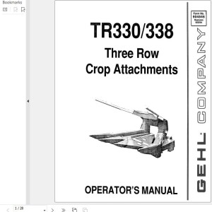 GEHL TR330 TR338 Operators Manual 904846A