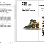 GEHL V400 V400EU Parts Manual 50950002E