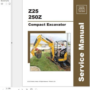 GEHL Z25 250Z Service Manual 50940346-REVA