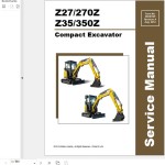 GEHL Z27 270Z Z35 350Z Service Manual 50940109-revA