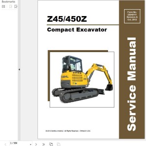 GEHL Z45 Z450Z Service Manual 50940111A