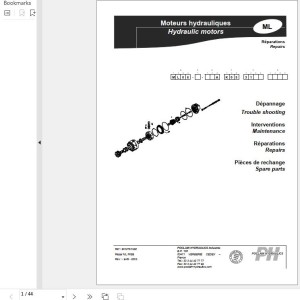 Poclain ML06 Hydraulic Motors Service Manual 917120