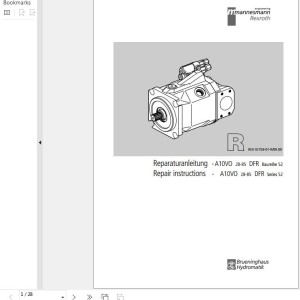 Rexroth A10VO Load-Sensing Gear Pump Service Manual 915171