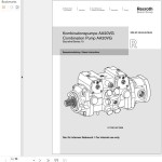 Rexroth Combination Pump AA20VG Repair Manual 917261