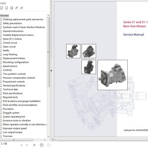 Sauer-Danfoss Series 51 51-1 Bent Axis Motor Service Manual 918359